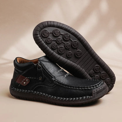 Shynexx® Premium Leather Slip-On – Wide Toe Box & Healthy All-Day Comfort