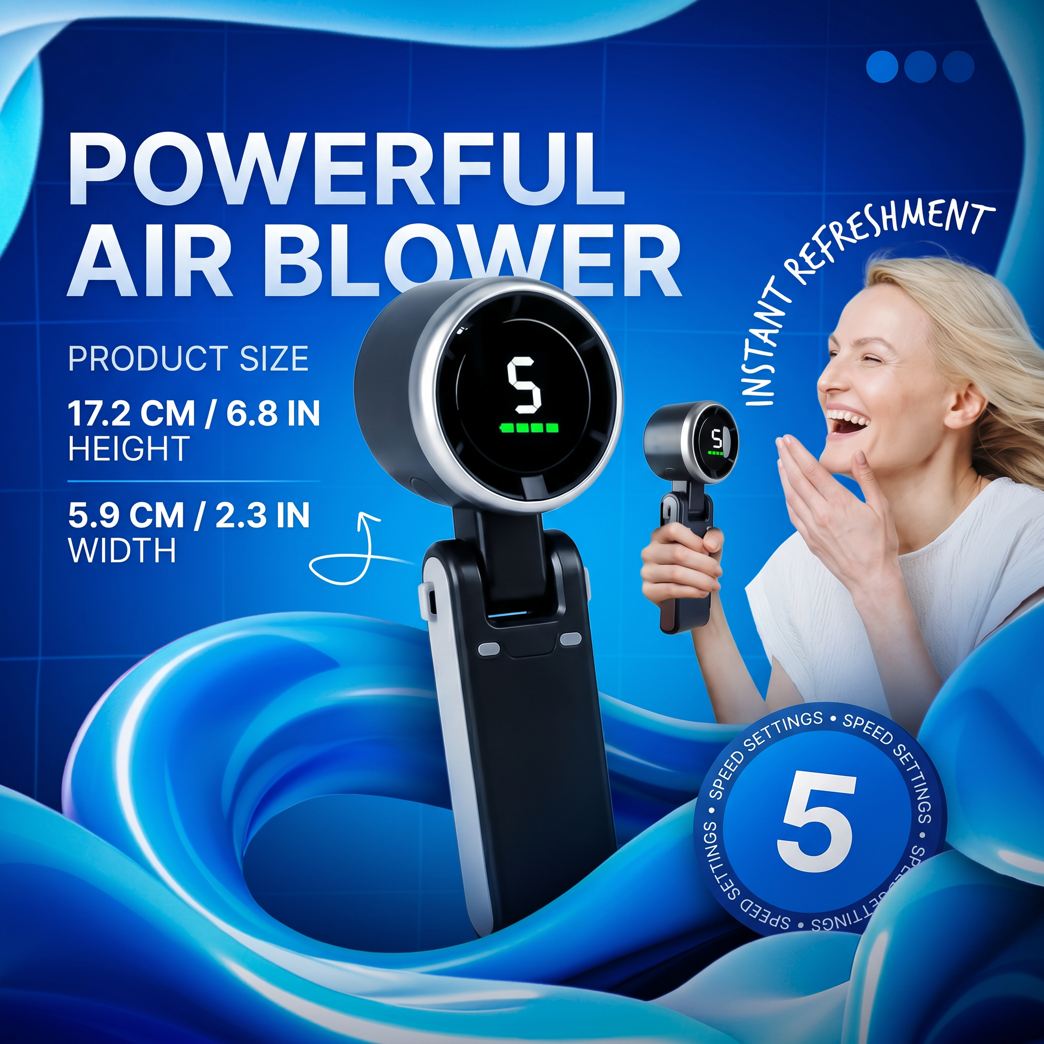 SHYNEXX™ Portable Handheld Turbo Fan