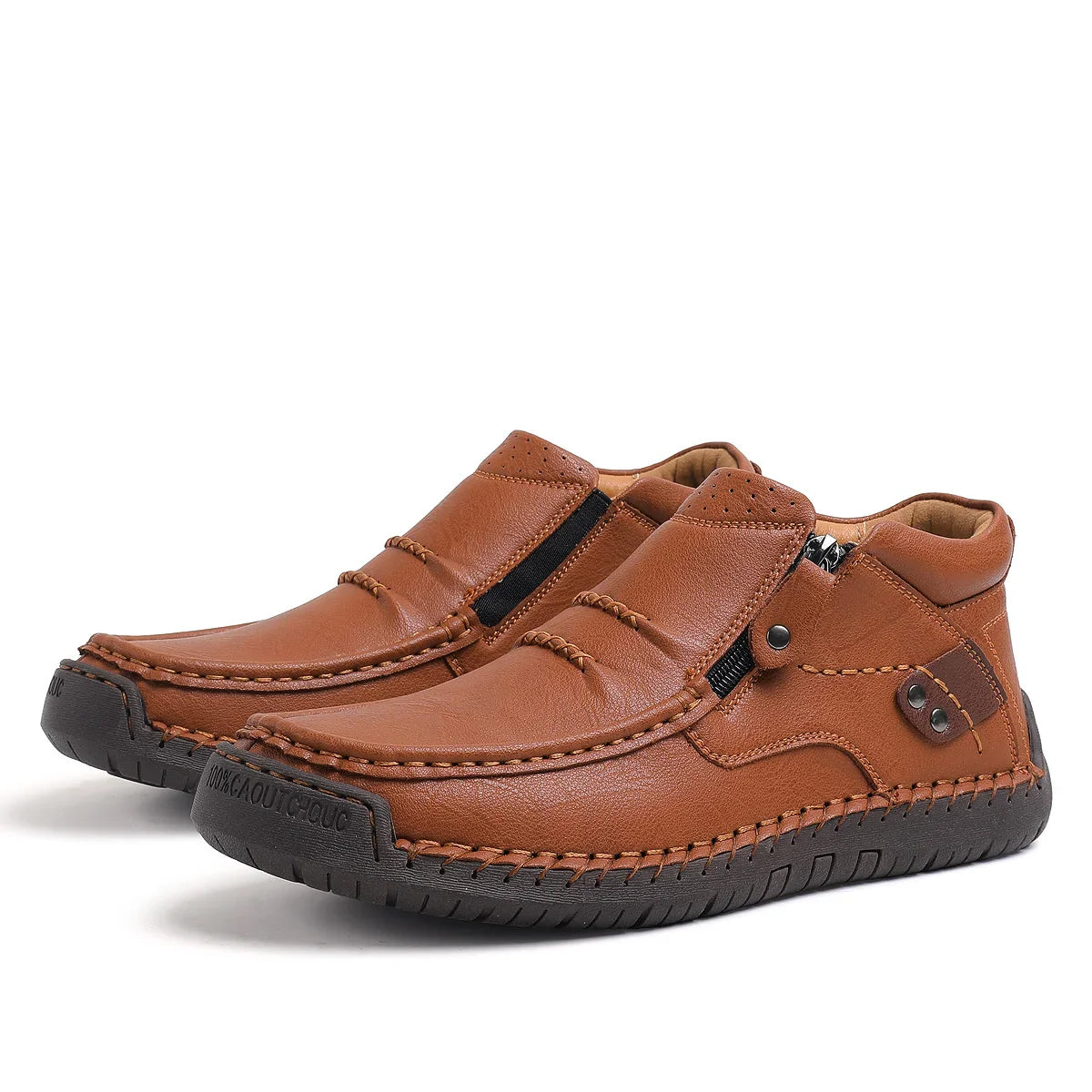 Shynexx® Premium Leather Slip-On – Wide Toe Box & Healthy All-Day Comfort
