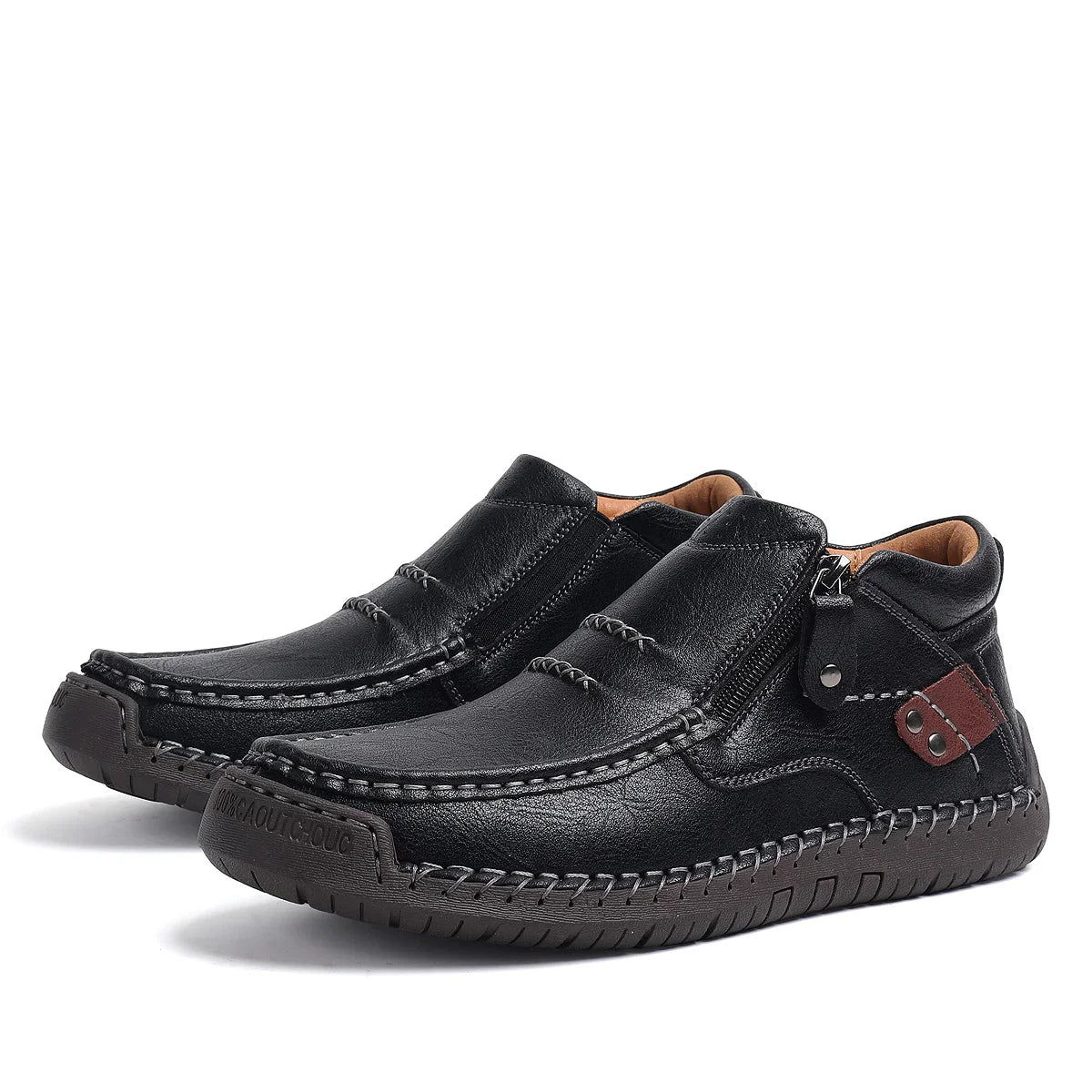 Shynexx® Premium Leather Slip-On – Wide Toe Box & Healthy All-Day Comfort