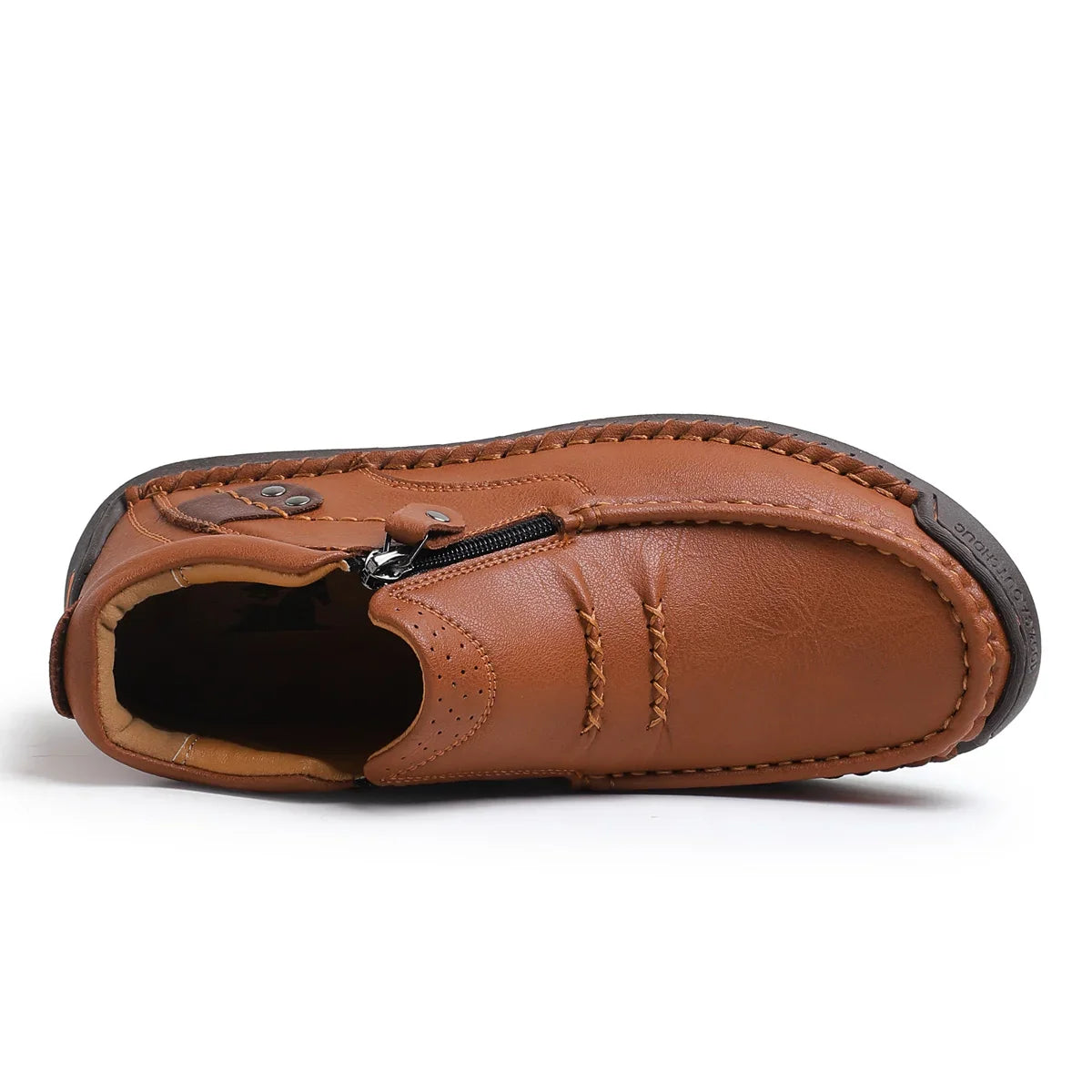 Shynexx® Premium Leather Slip-On – Wide Toe Box & Healthy All-Day Comfort