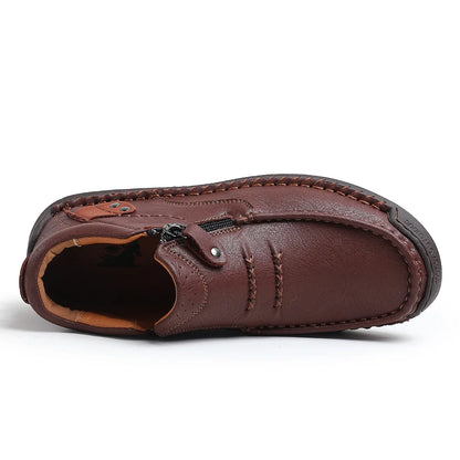 Shynexx® Premium Leather Slip-On – Wide Toe Box & Healthy All-Day Comfort