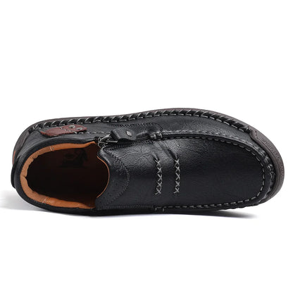 Shynexx® Premium Leather Slip-On – Wide Toe Box & Healthy All-Day Comfort