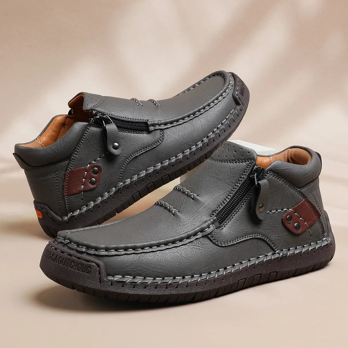 Shynexx® Premium Leather Slip-On – Wide Toe Box & Healthy All-Day Comfort