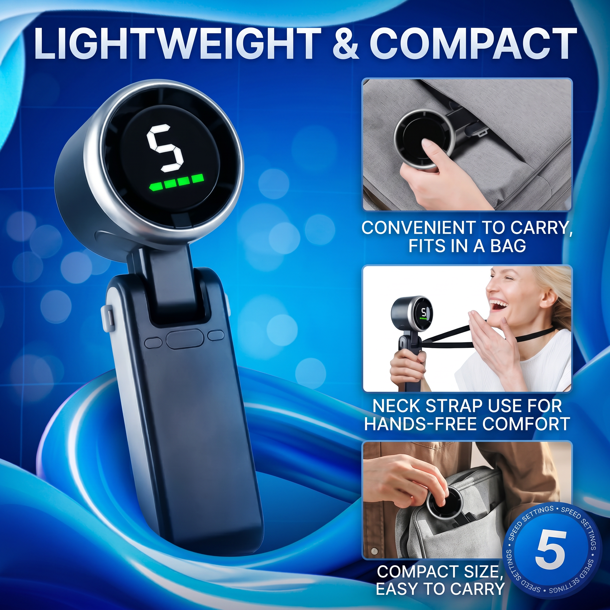 SHYNEXX™ Portable Handheld Turbo Fan