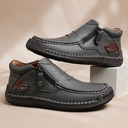 Shynexx® Premium Leather Slip-On – Wide Toe Box & Healthy All-Day Comfort